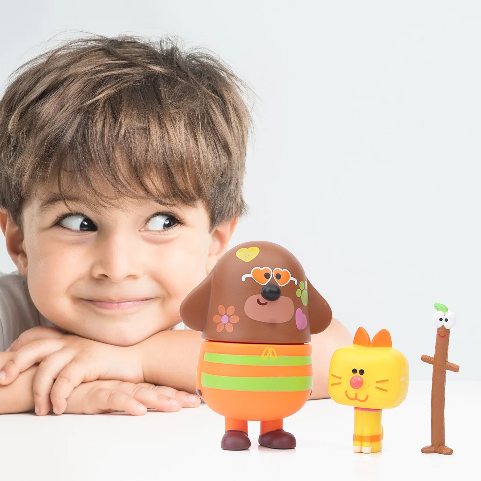 6X Hey Duggee Crocodile Happy Squirrel Octopus Betty Topper Action Figures Toys-