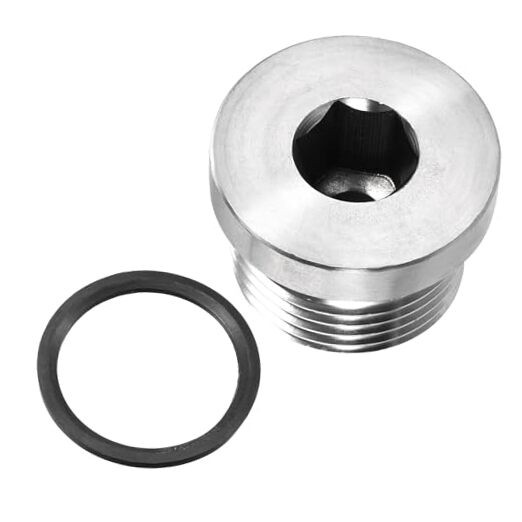 M27 x 2 Stainless Steel Pipe Plug, Internal Hex Head Socket Pipe Fitting |