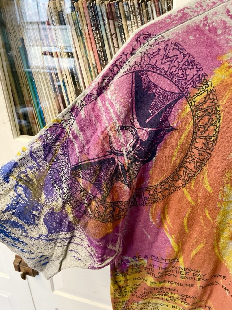 Vintage 1991 Ozzy Osbourne Diary Of A Madman Tour All Over Print Shirt Size XL