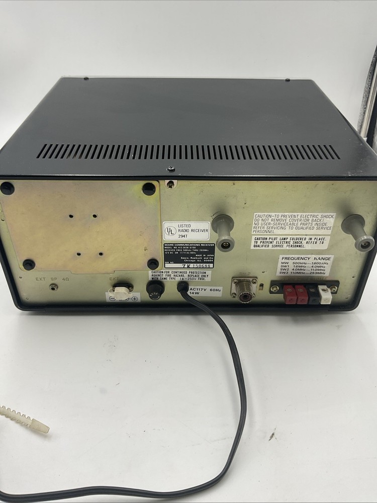 Sears Communication Receiver 412-3638 0700!!! S1