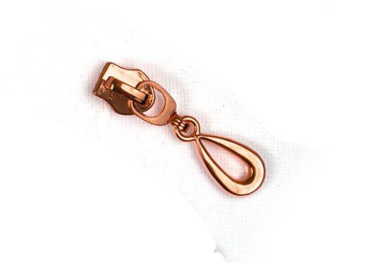 Zipper Pulls Copper - Tear Drop (Size #5) from VOODOO RABBIT