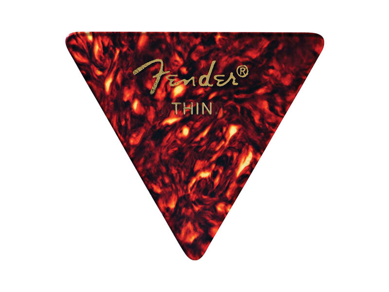 Fender 355 Triangle Shape Guitar Picks - SHELL, THIN - 12-Pack (1 Dozen)