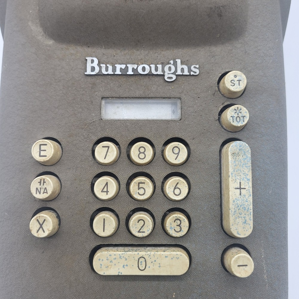 Vintage Burroughs Adding Machine Calculator J-Series 289 1950s Adding Machine