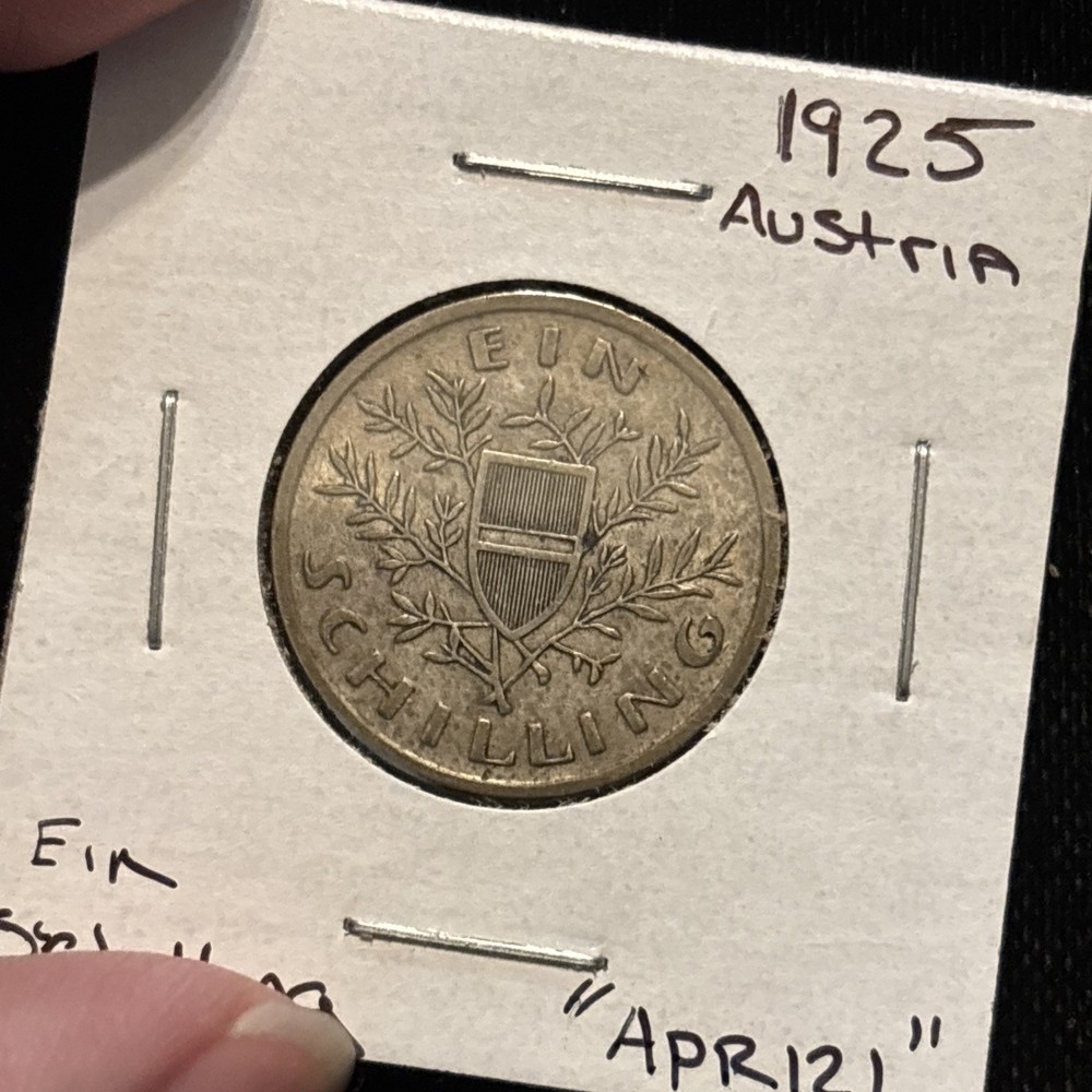 1925 Austria Shilling Silver Circulated “apr121” Ein Shilling