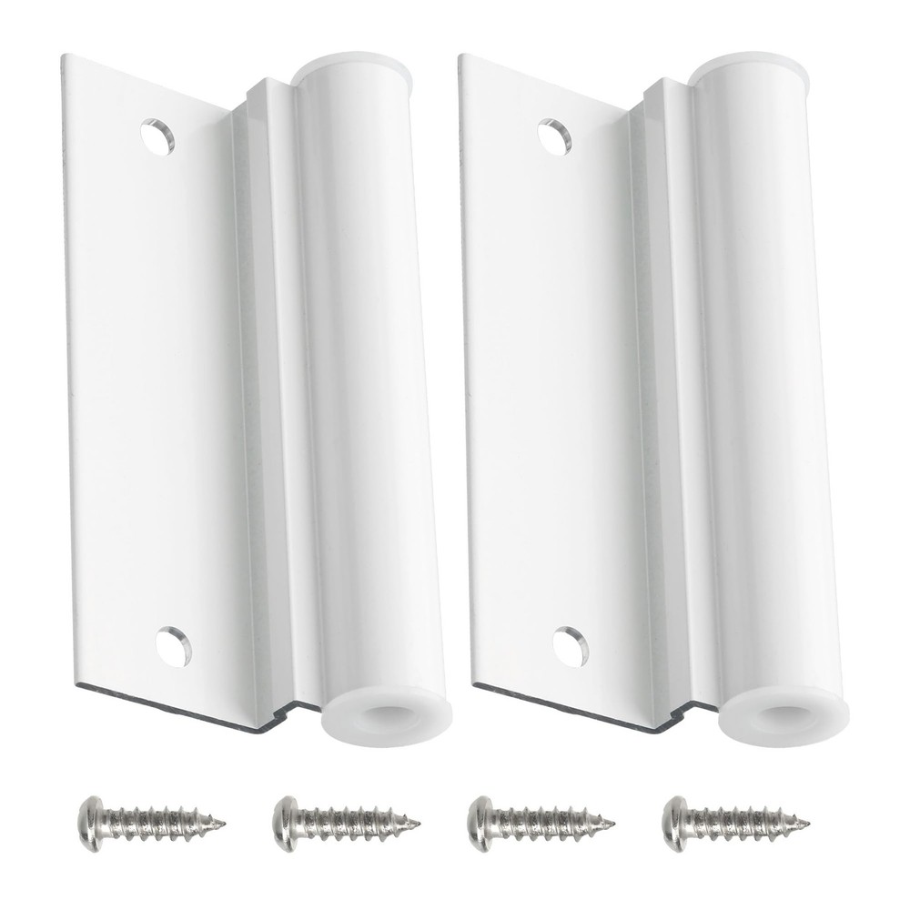 Lower Screen Door Hinge Leaf for Anderson Storm Replacement, White