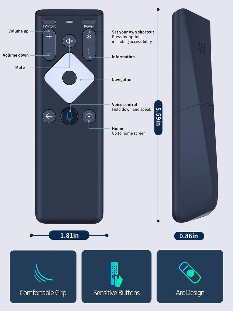 XR16 Replacement Voice Remote Control for Xfinity Comcast TV Box Compatible...