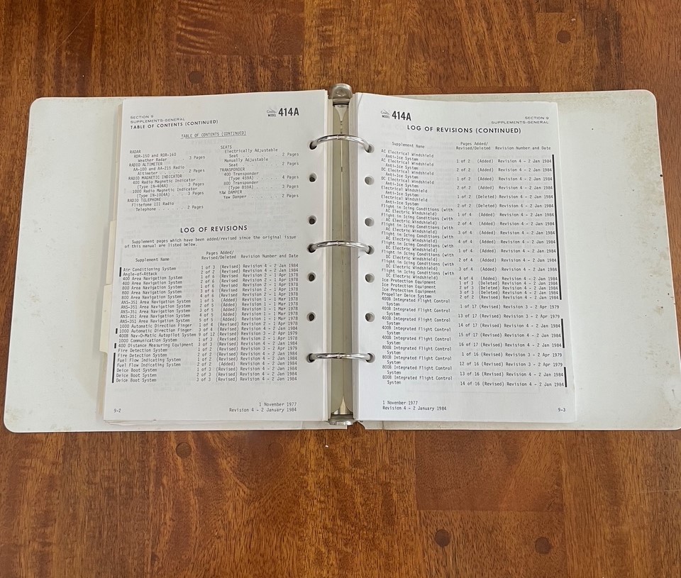 Cessna 414a Pilots Operating Handbook
