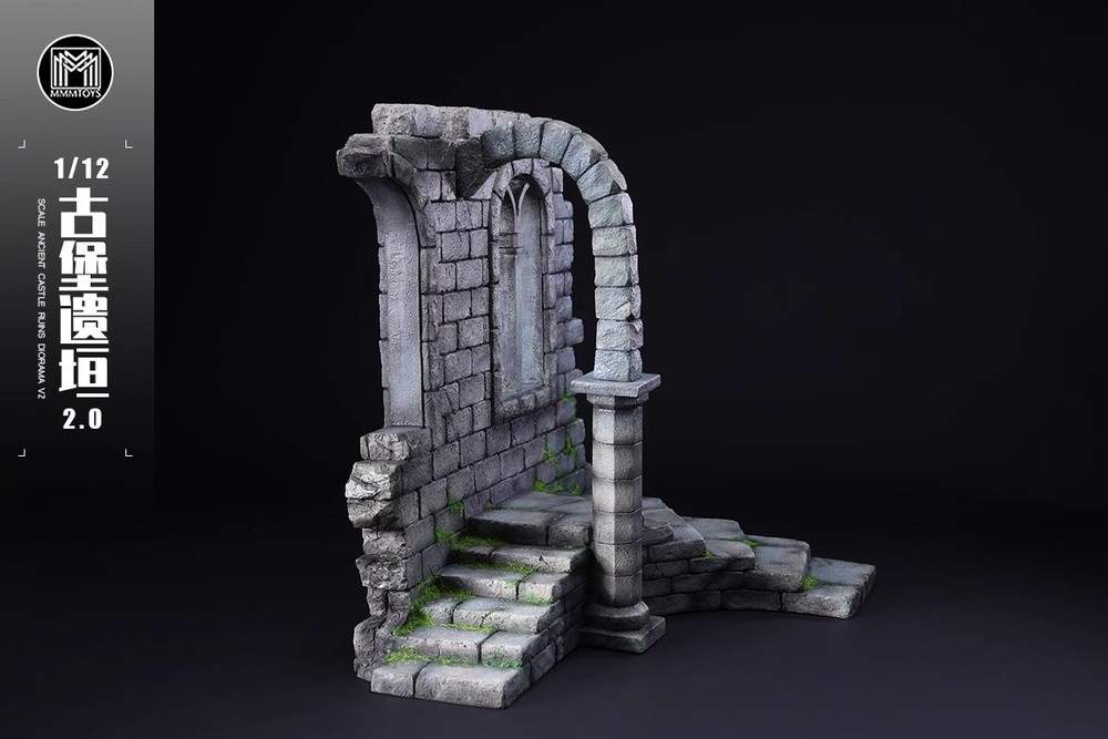 MMMToys 1:12 Scale Ancient Castle Ruins Diorama Model Set V2