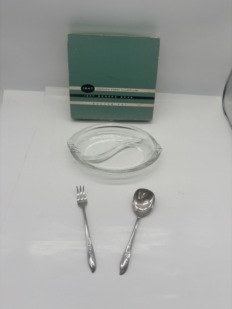 Vintage 1847 Roger’s Bros. 3 Pc Relish Set