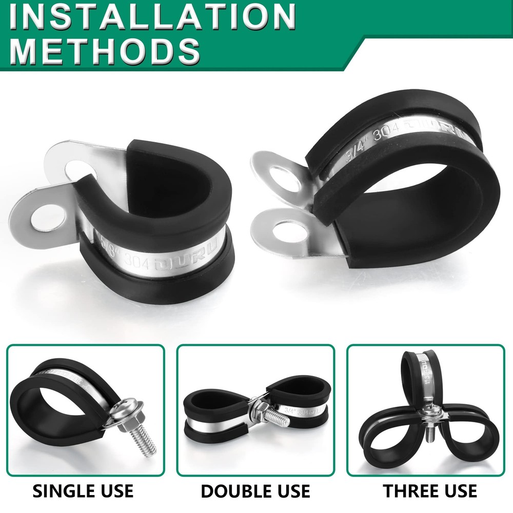 3/8"+1/4"+1/2" Cable Clamps