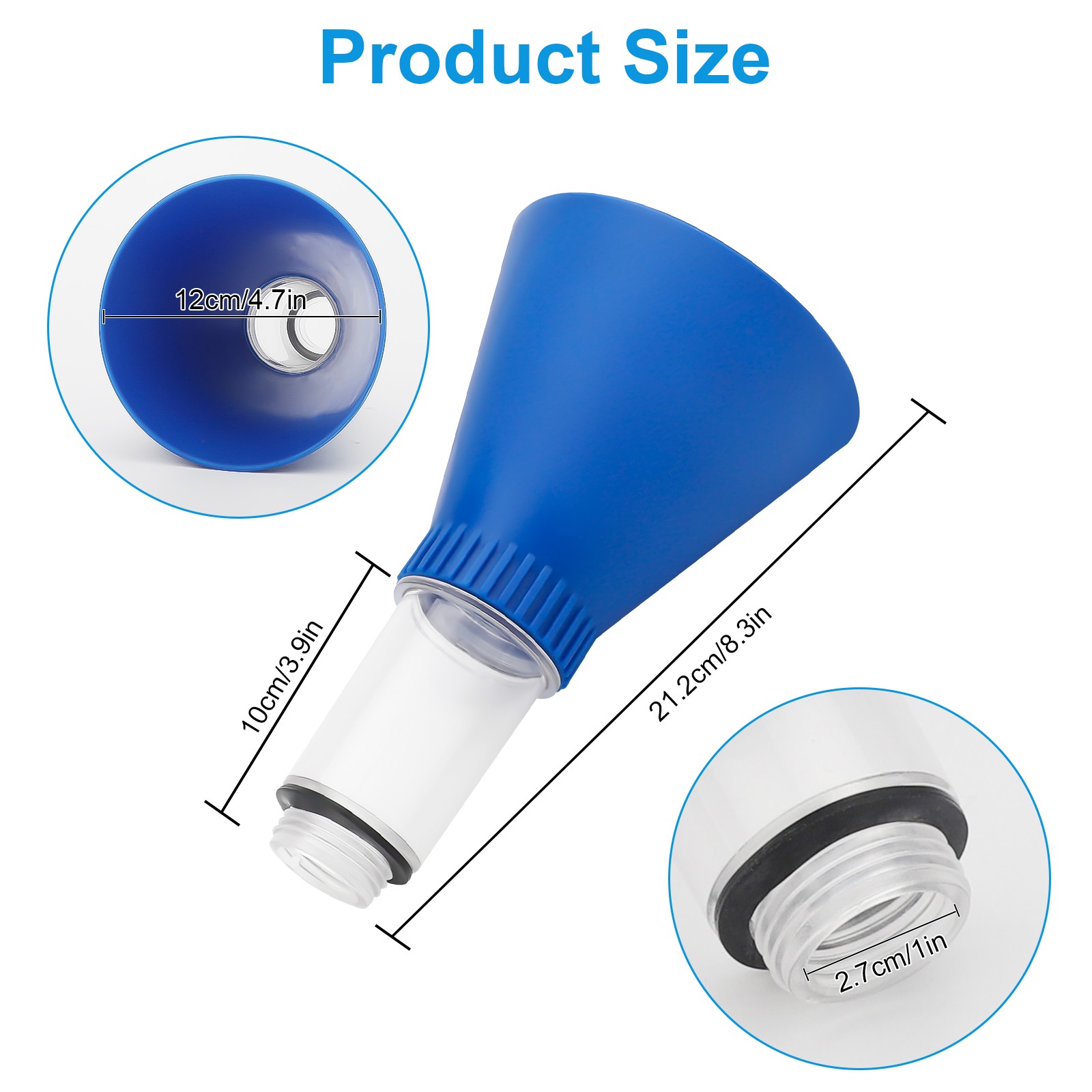 Locking Oil Funnel Threaded Adapter Hands Free Fill Tool for Toyota Lexus Scion