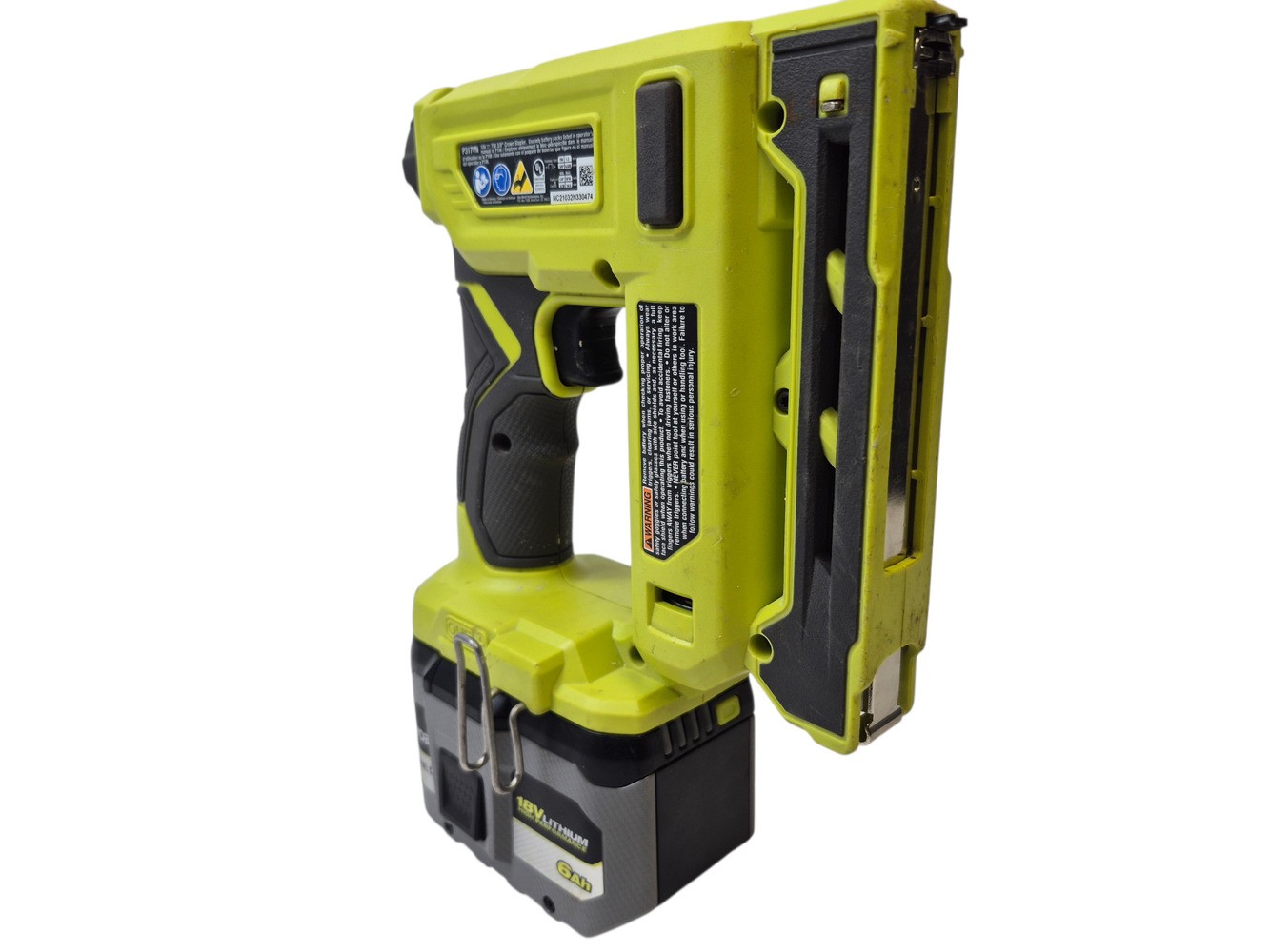 Ryobi P317VN ONE+ 18V 3/8 in. Cordless Crown Stapler W/ 6AH Battery