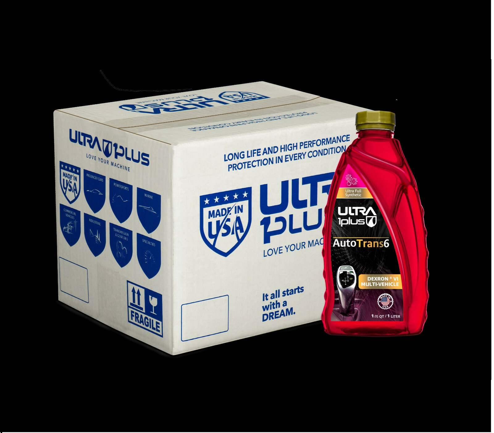 Ultra1Plus™ Dexron VI Transmission Fluid Full Synthetic ATF | 12 Pack QTS