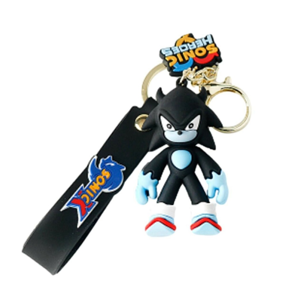 Sonic Shadow Character 3D Silicone Charm Keychain Keyring