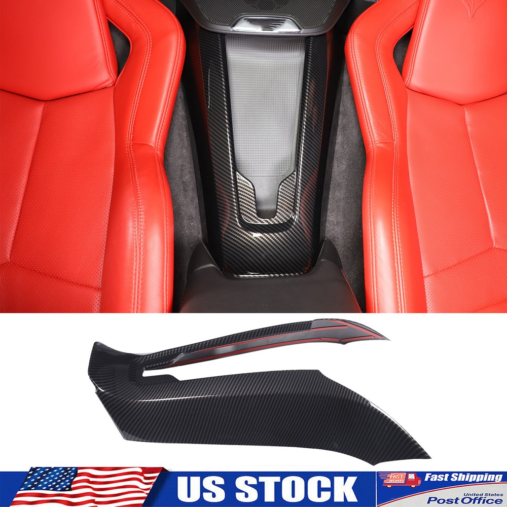 Carbon Fiber ABS Waterfall Charging Panel Trim Cover Fits Corvette C8 2020-2026