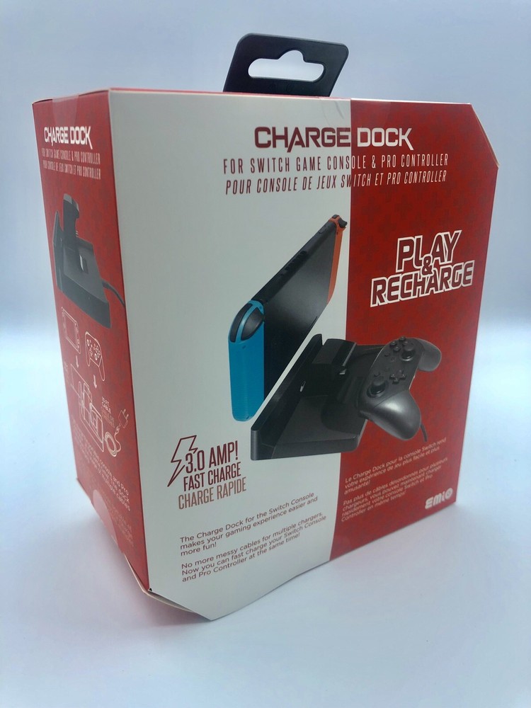 Nintendo Switch Console And Pro Controller Charging Dock EMiO