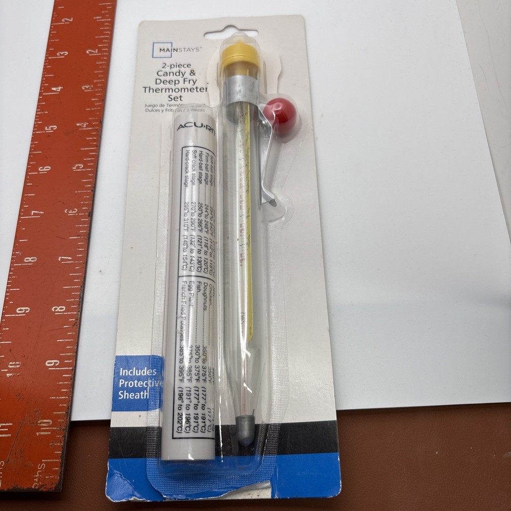 Mainstays 8" Candy Thermometer  Range 100 - 400 Degrees