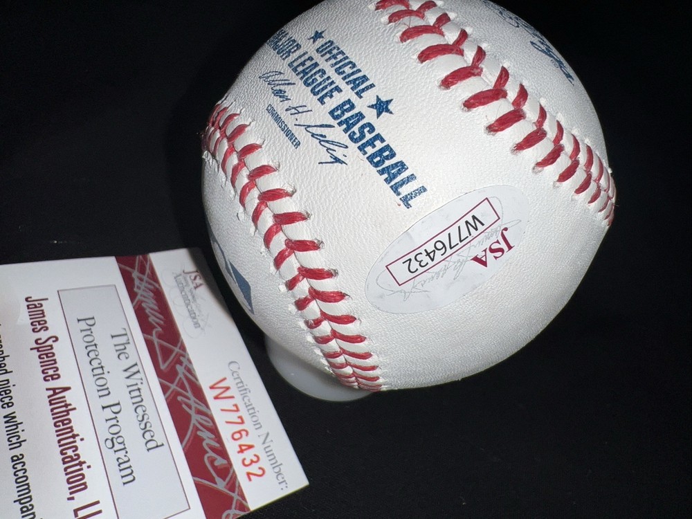 TIPPY MARTINEZ AUTOGRAPHED MLB BASEBALL Baltimore Orioles JSA