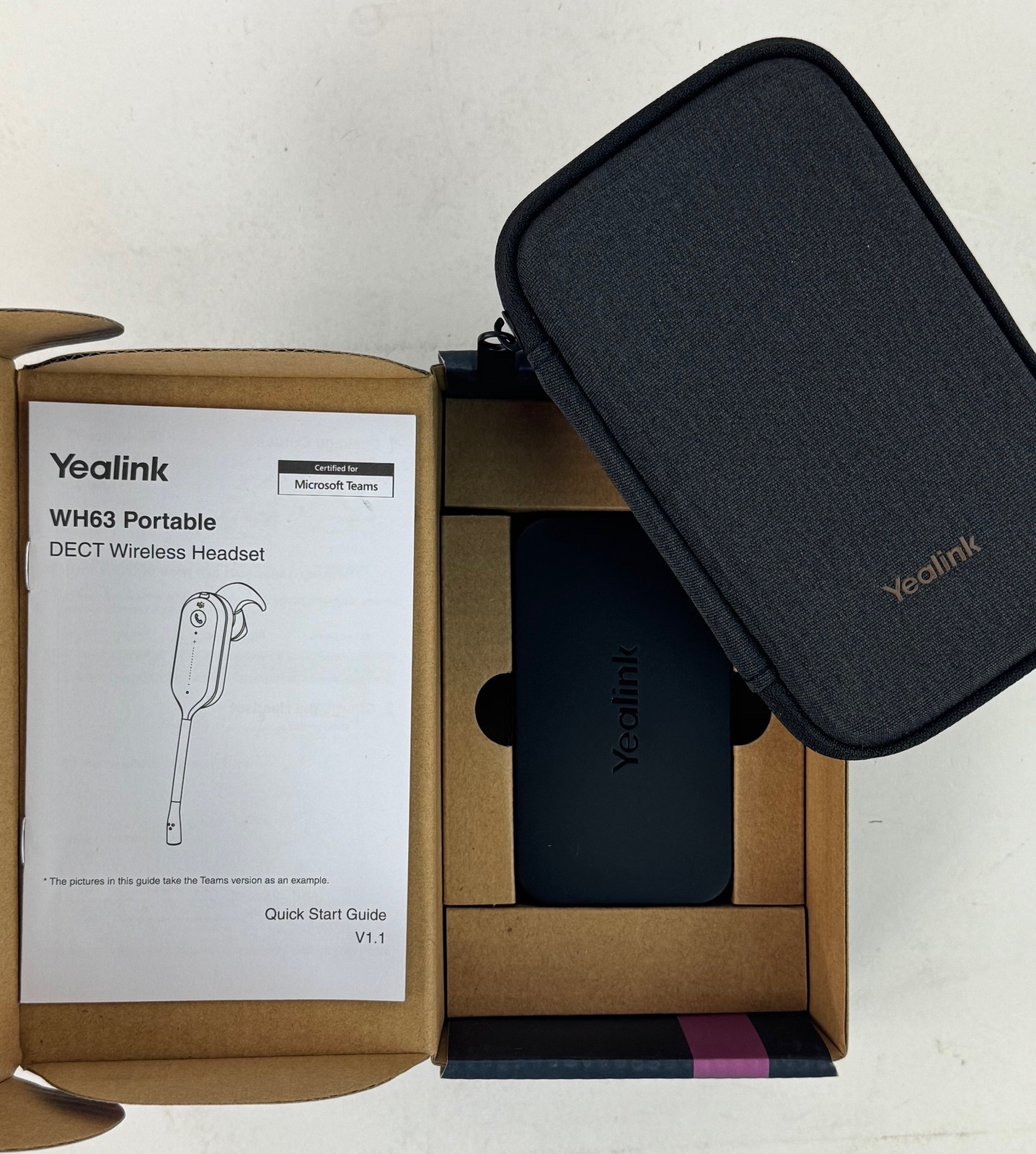 Yealink WH63 DECT Portable Wireless Headset - 1208645 - New - Bulk