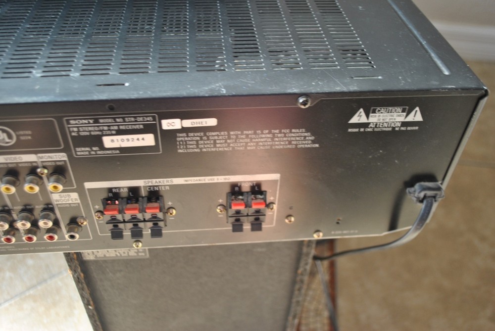sony str de345 receiver