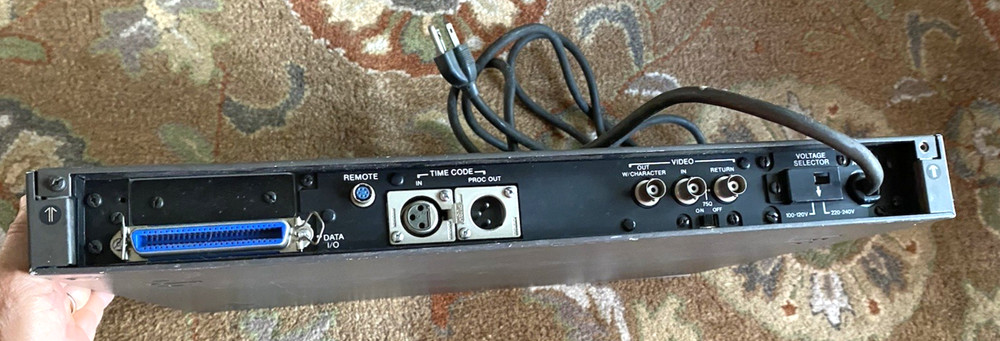 Sony BVG-1500 Rack Mounted Time Code Generator PAL Video Format Very Good