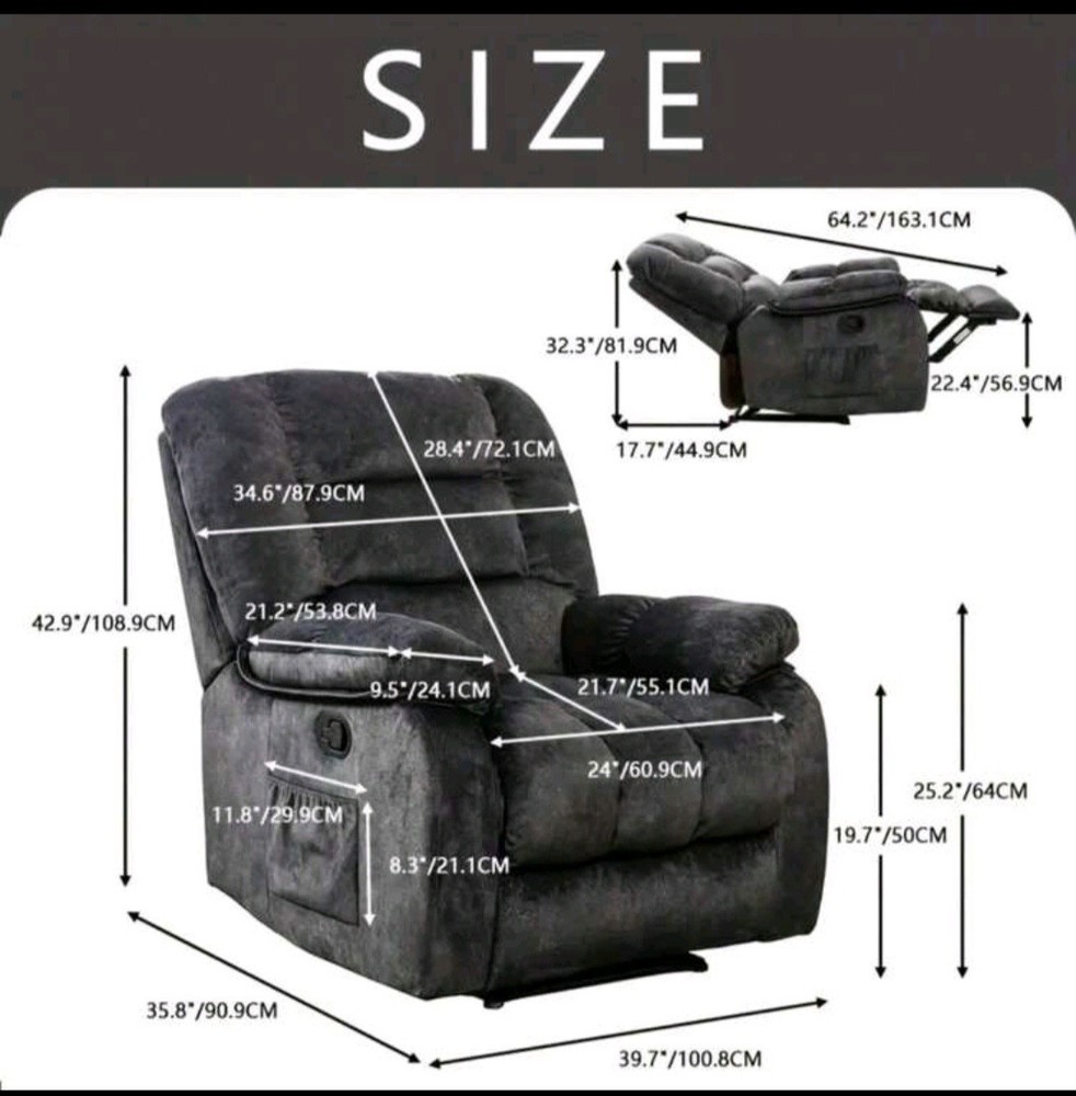 1-Piece Manual Body Massage With Heating Function Sofa Chair Comfortable Elderly