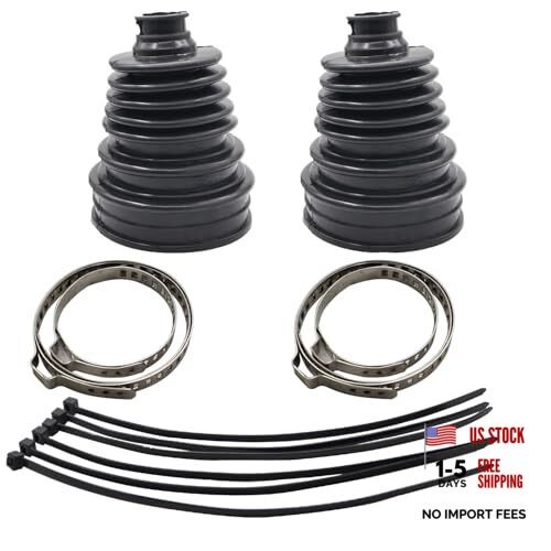 Universal CV Joint Boot Kit Universal Non-Split CV Axle Boot Repair Kit 2 Boots