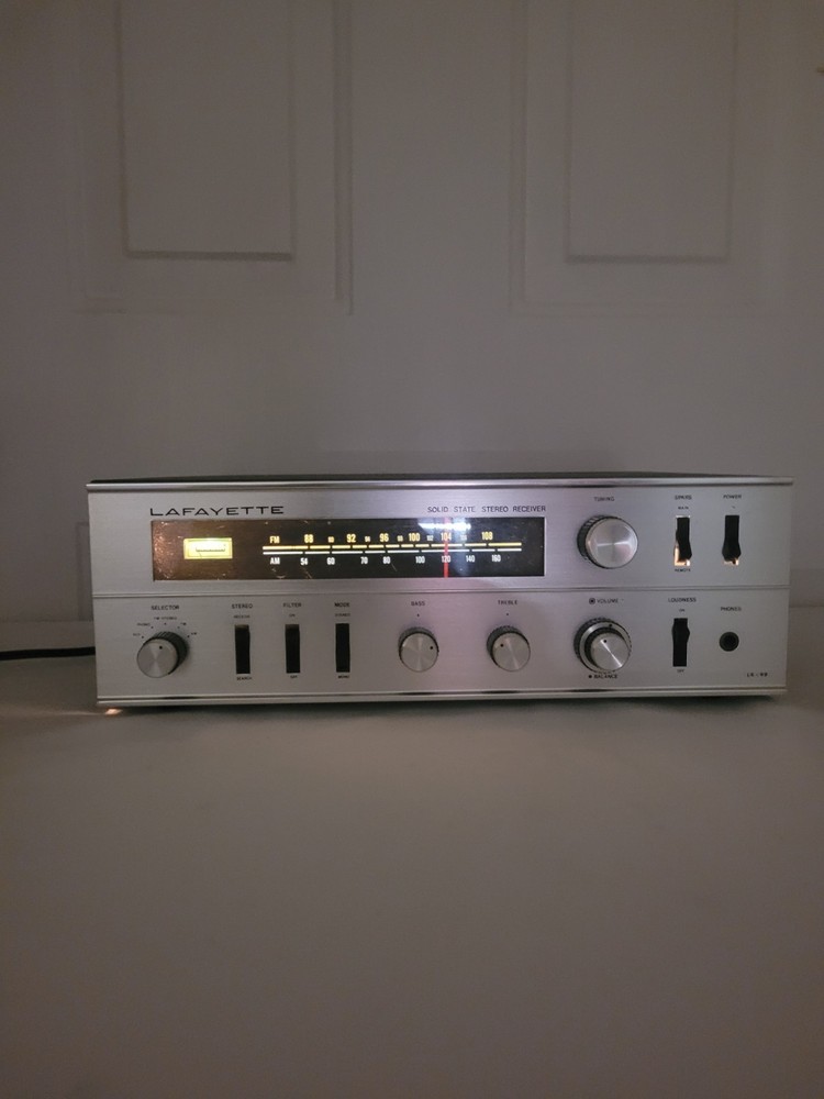Vintage Lafayette LR-99A Solid-State Stereo Receiver Tested.