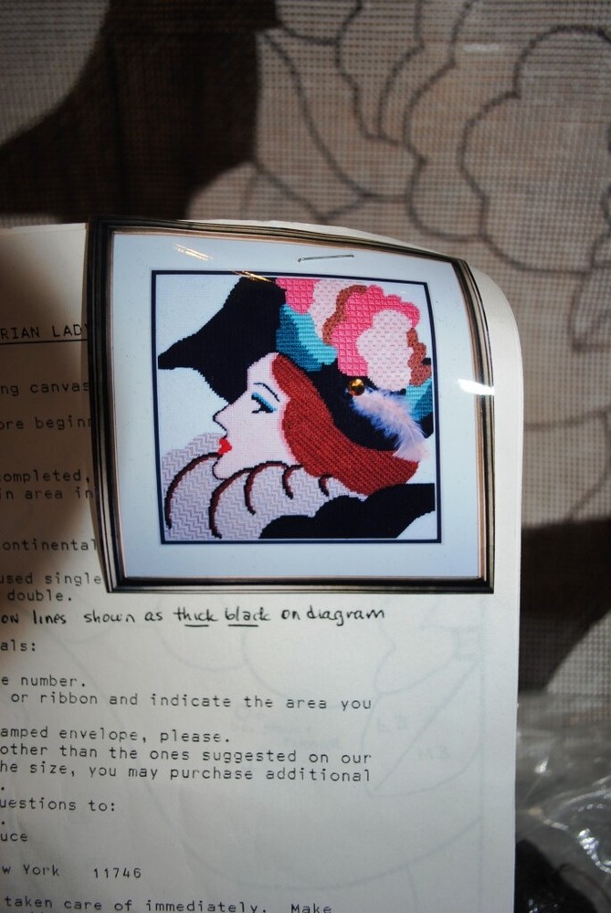 Studio 2, Ltd. Needlepoint Kit Victorian Lady VC23 opened 1992