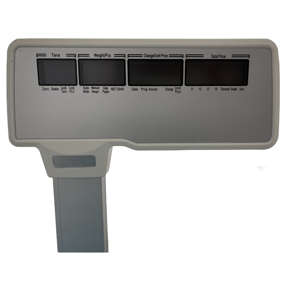 110V Commercial Digital Price Computing Scale Thermal Label Printer 4window Pole