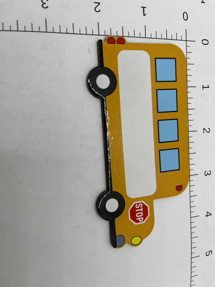 School Bus magnet dry erase panel