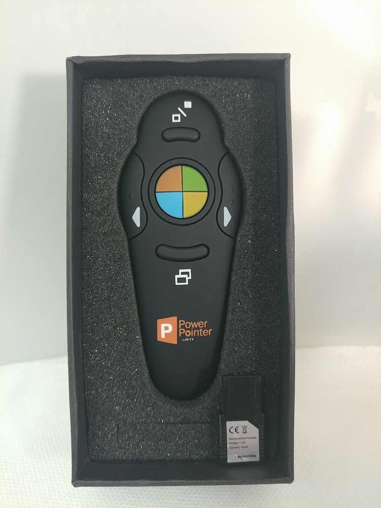 Genuine OEM ZETZ Wireless Presenter Remote Control With USB & Laser Pointer