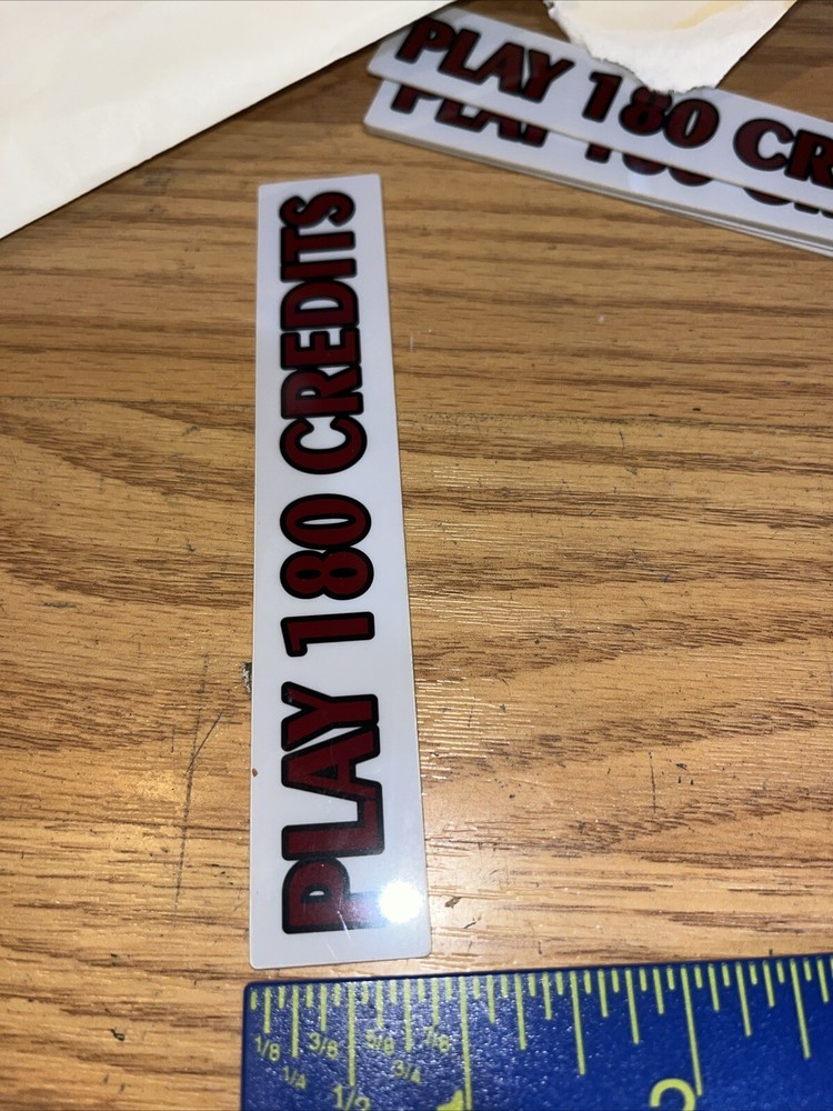 Play 180 Credits Decal Used /BA