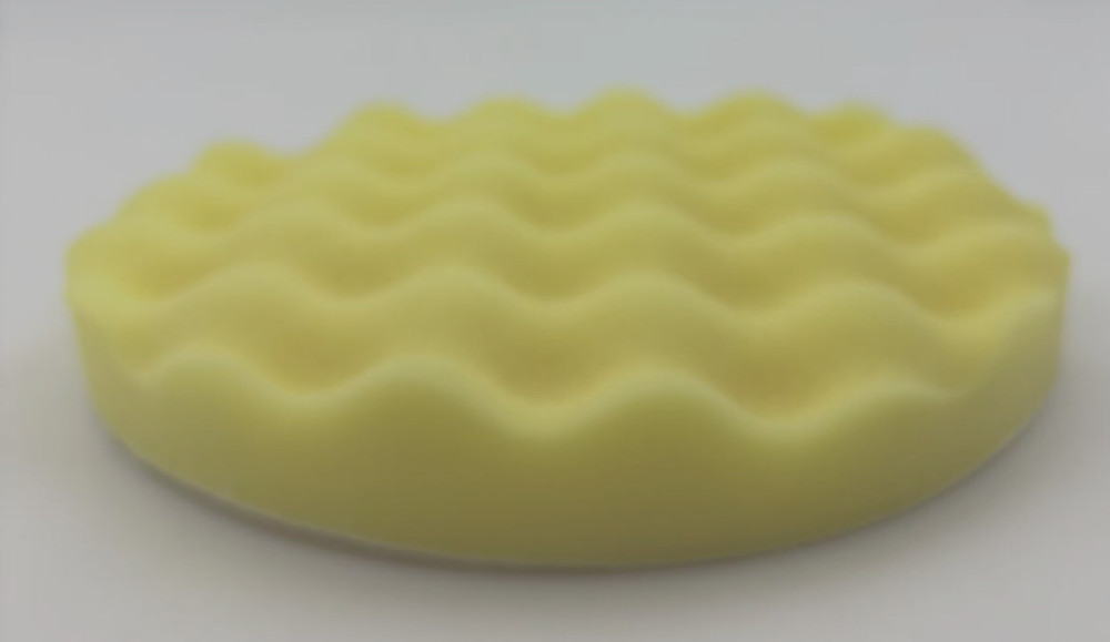 8 Inch Foam Compounding Buffing Pad, Single Sided, Flat Back, Hook and Loop