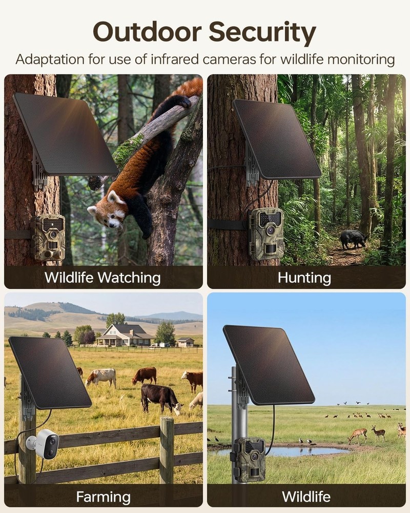 Efficient Solar Charging Solution for Trail Cameras with Waterproof Rating