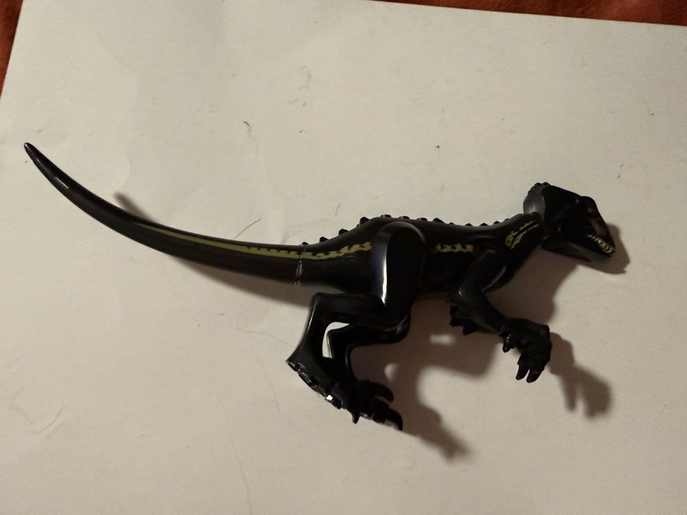 Generic Indoraptor Dinosaur Black Building Block Figure