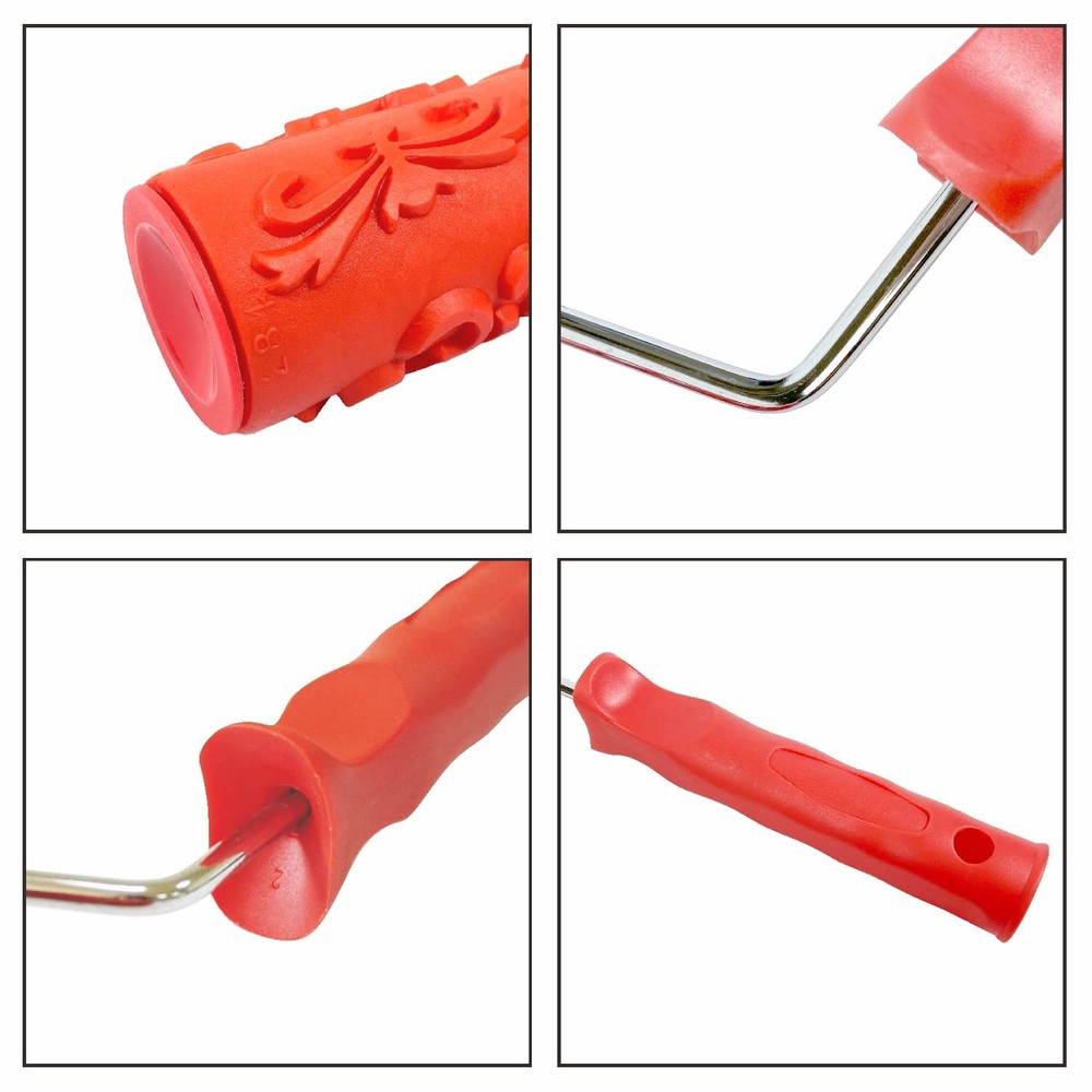 Hanroy 7'' Patterned Paint Roller for Wall Decoration Classic Brick Embossing...