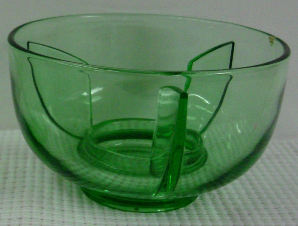 Fostoria crystal ICE GREEN Ice Dish  -- Multiple Available