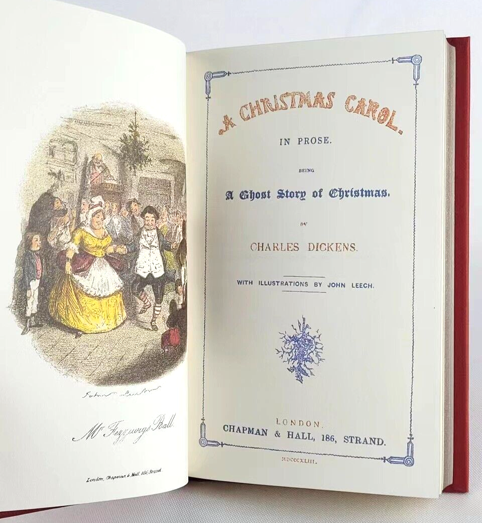 A CHRISTMAS CAROL Deluxe 1843 Original 1st edition Facsimile Charles Dickens NEW