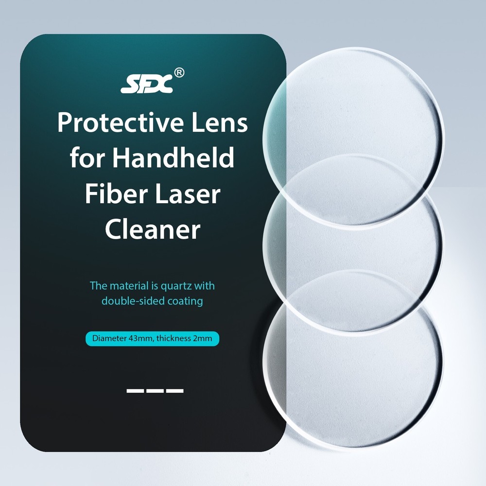 3 Pcs Protective Lens for Laser Cleaning Machine Laser Rust Remover Machine