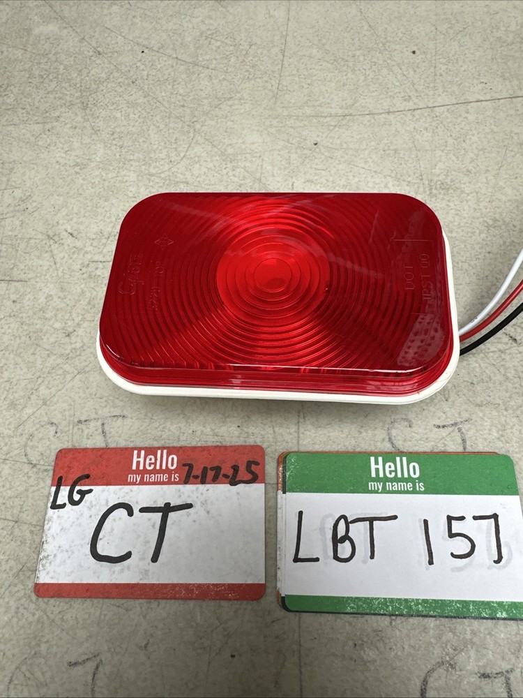 Grote 52202 Rectangular Stop Tail Turn Light Red