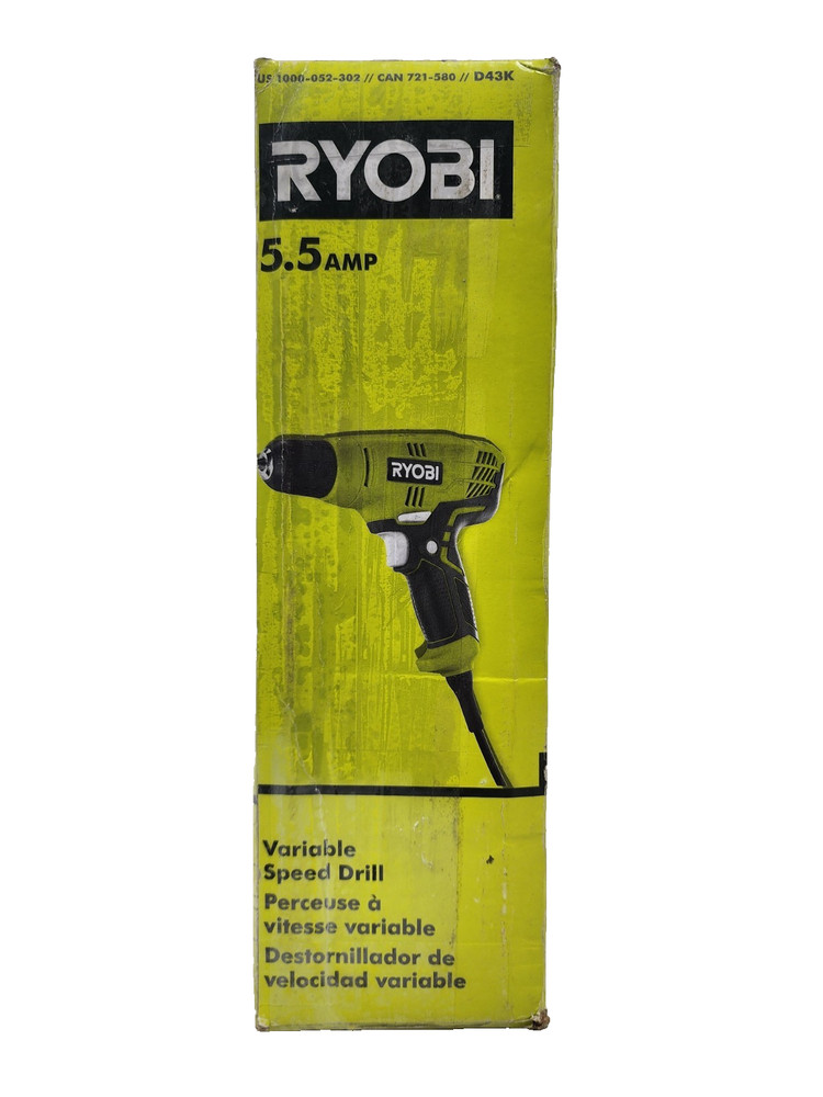 Ryobi D43K Variable Speed Drill With Keyless 3/8" Chuck & Tool Bag
