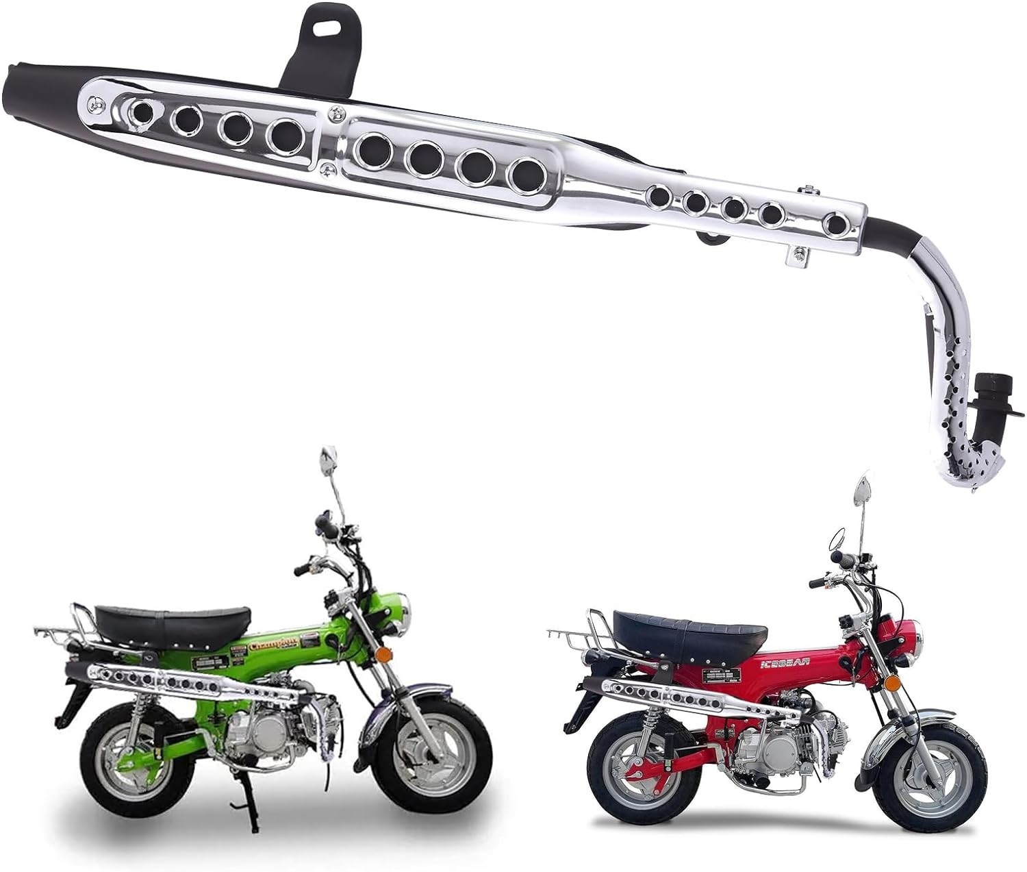 Honda CT 70 CT70 Dirt Pit Bike Trail Bike Exhaust Muffler Pipe System 1969-1976