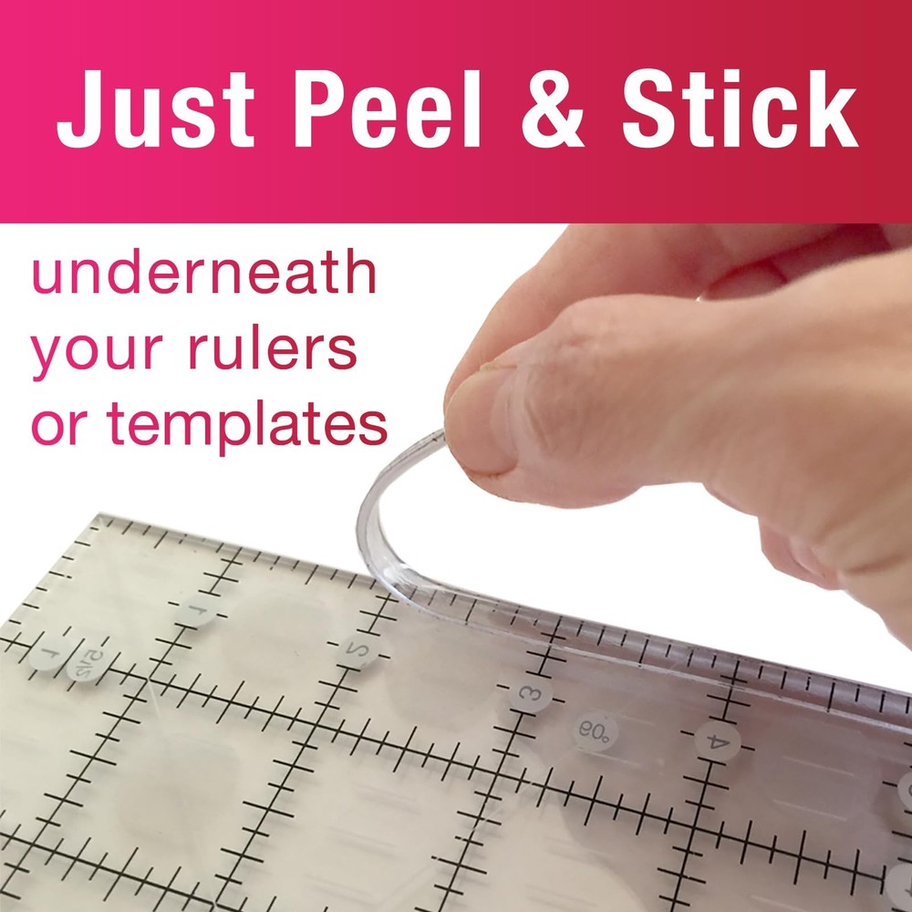 Guidelines4quilting Grip Strips - Non Slip Solution for 1-Pack, Translucent