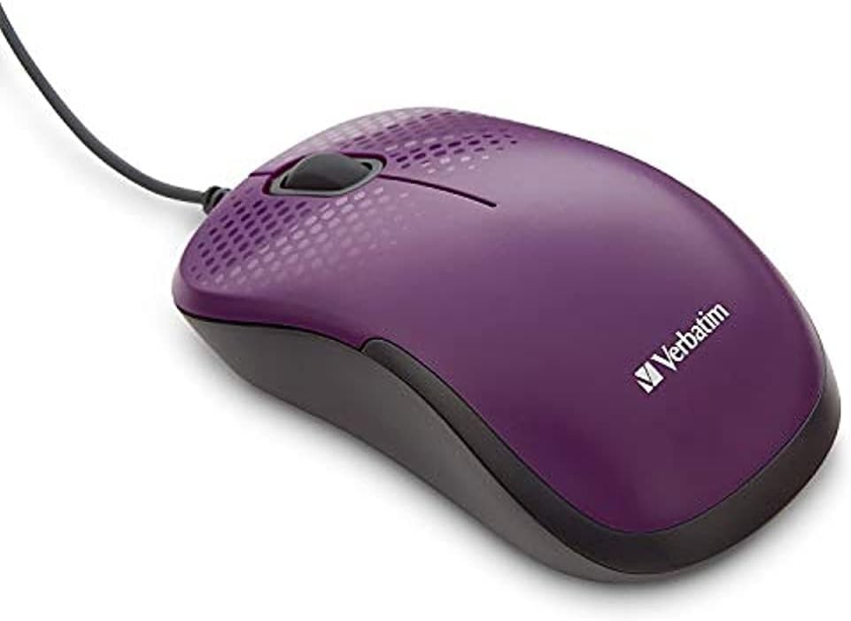Corded optical computer mouse for home and office