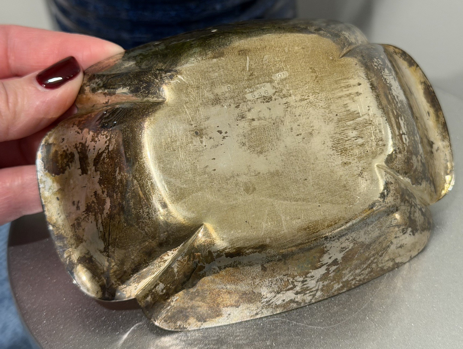 Vintage B.D. Howes & Son Sterling silver candy bowl circa 1880-1910, 154g