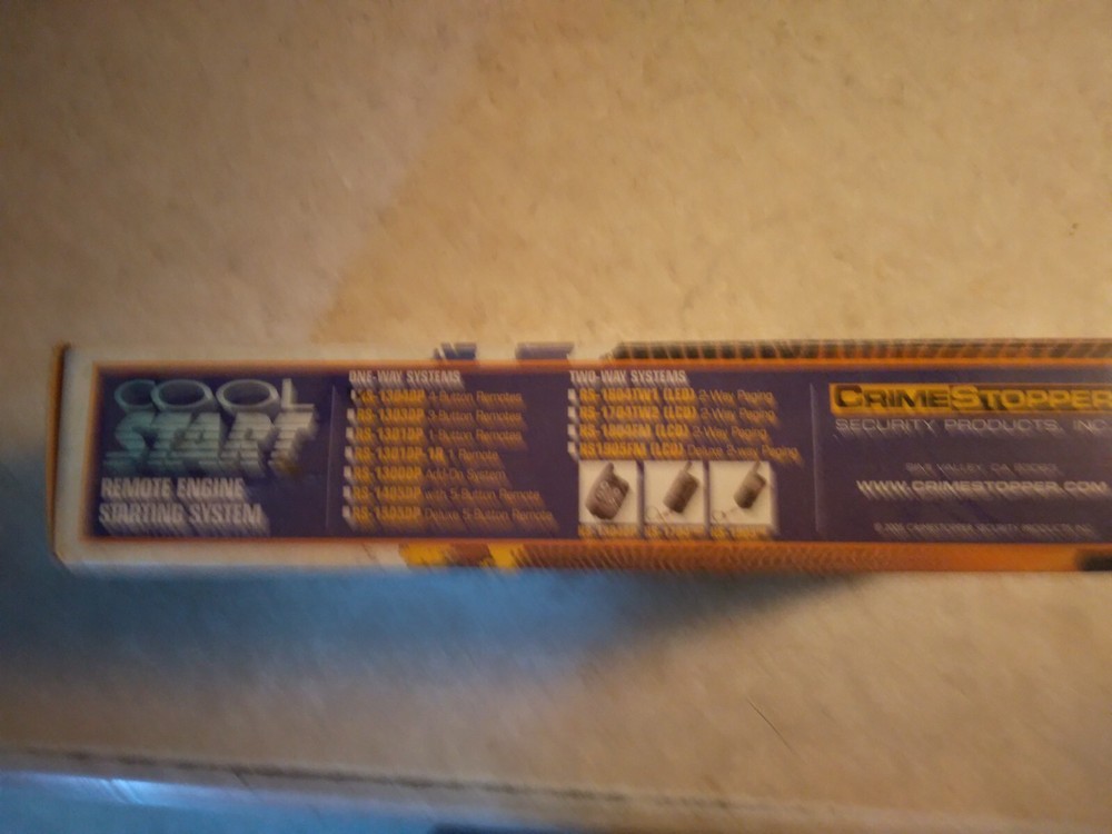 cool start remote engine starting system