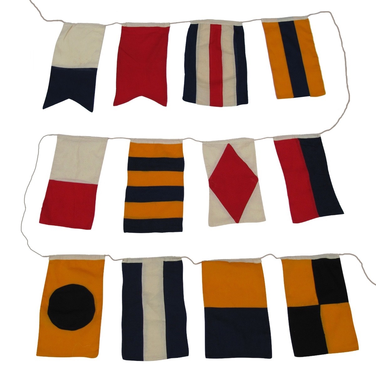 Set of 40 International Maritime Nautical Marine Signal Code Flags Boating Flag