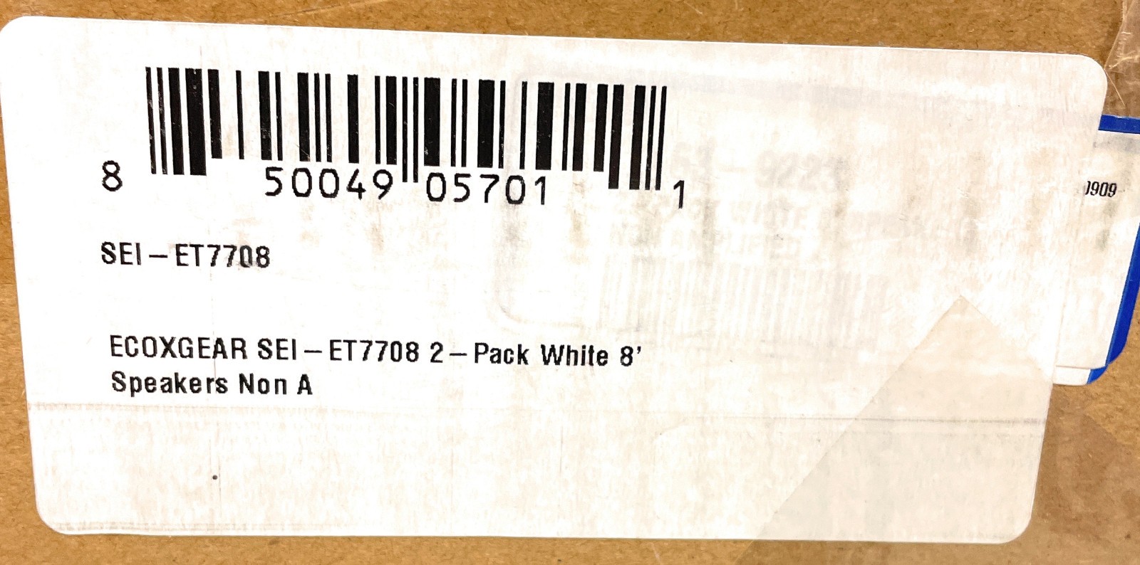 ECOXGEAR ET08 8' White Non Amplified Tower Speakers, 2-Pack, SEI-ET7708