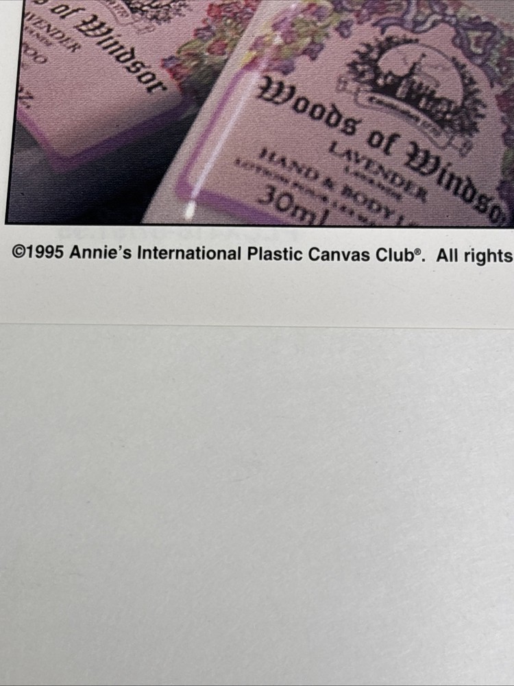 Springtime Sachets Annie's Attic Plastic Canvas Pattern Page